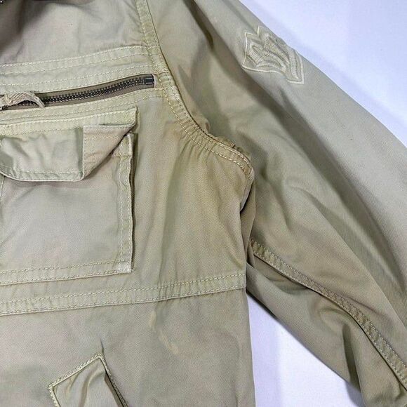 Vintage Bomb Boogie Canvas Jacket Women's Medium Tan - Picture 5 of 8